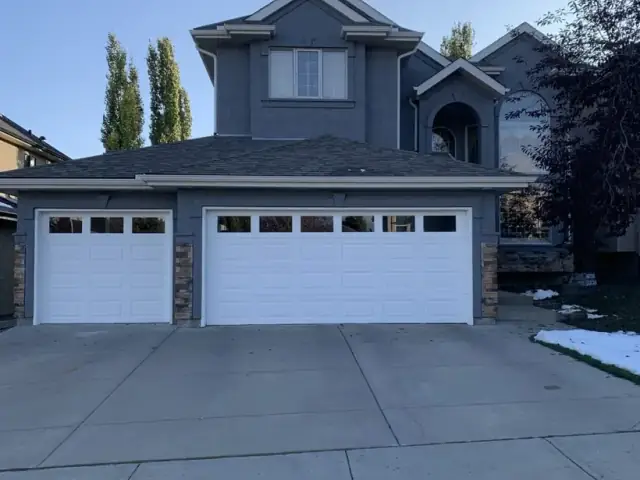 Professionally painted stucco exterior in Calgary