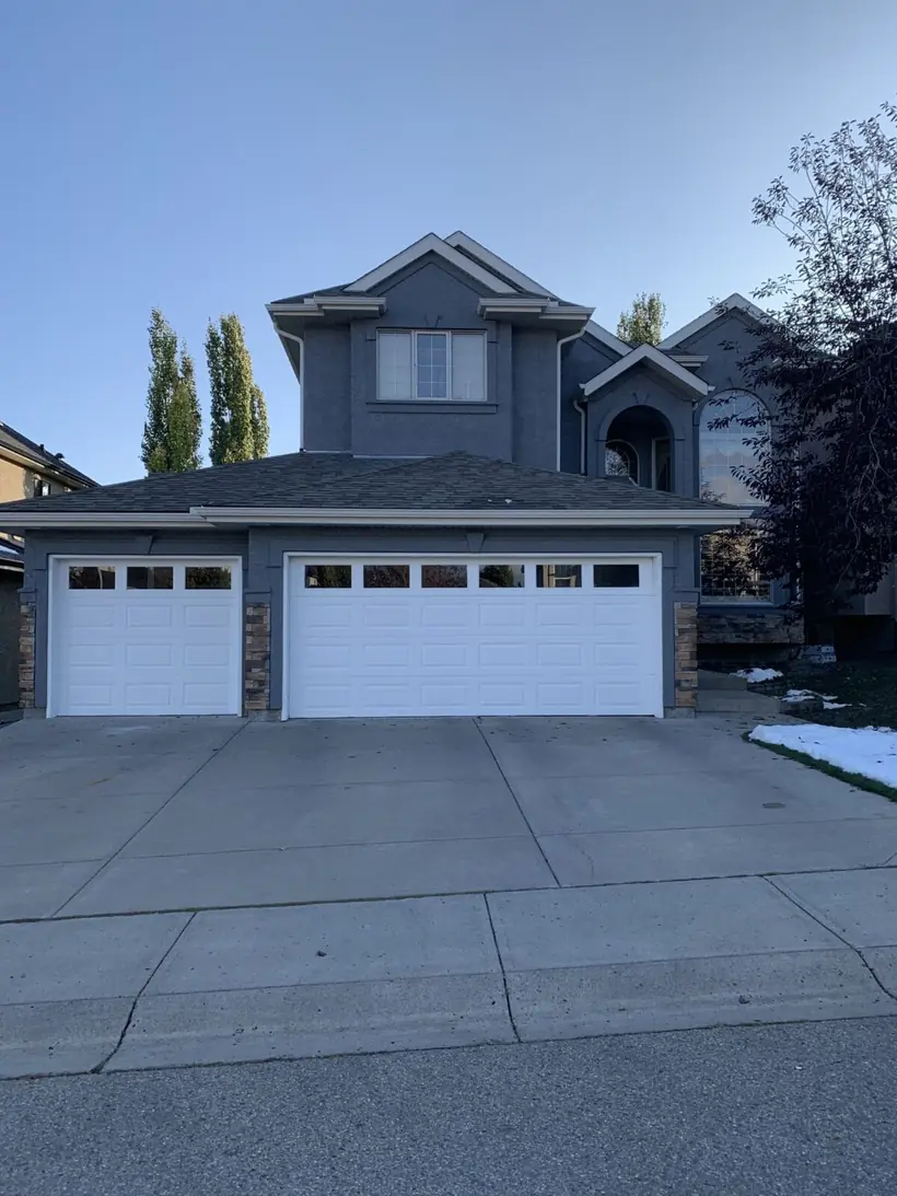 Professionally painted stucco exterior in Calgary